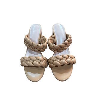 Trish Lucia Heeled Slides, Size 9